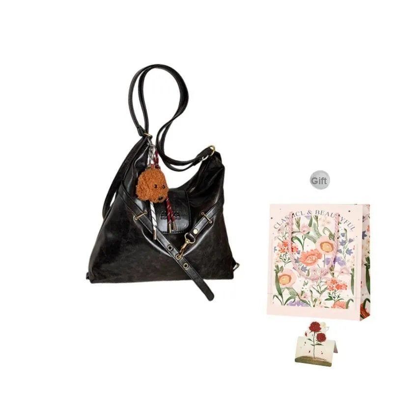 Gerlanx PU Double Shoulder Crossbody Bag, Shoulder Bag Regular Women's Multicolor-0