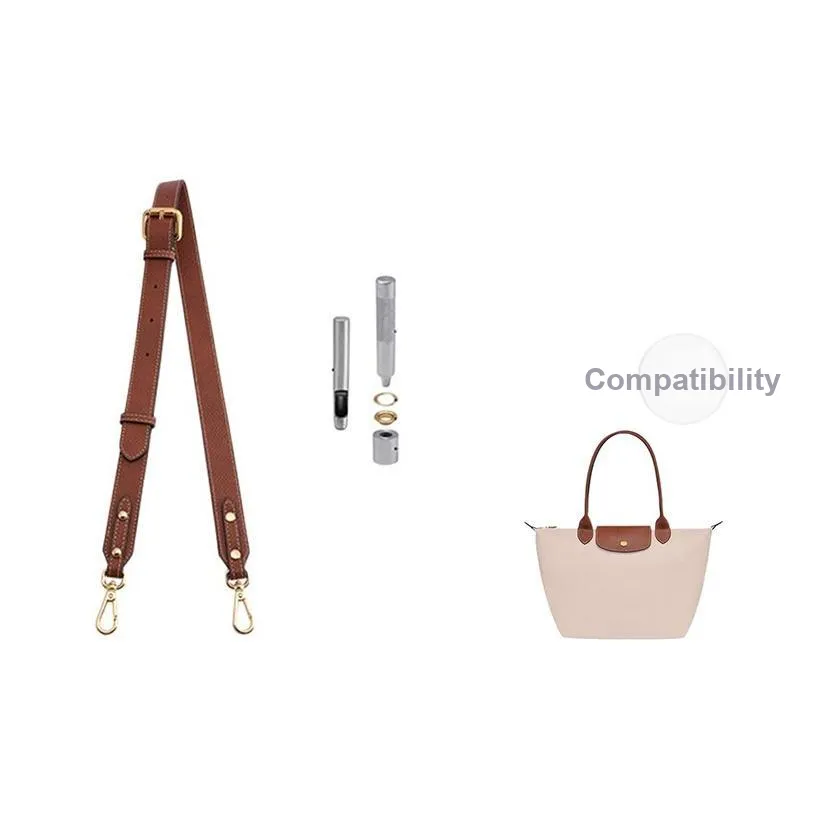 Ingenuity Handmade Top Grain Cow Leather Bag Strap Women's Multicolor