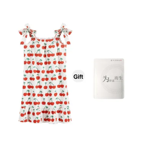 Red Beans At Home Ночная сорочка Женская Сумка для покупок Экрю