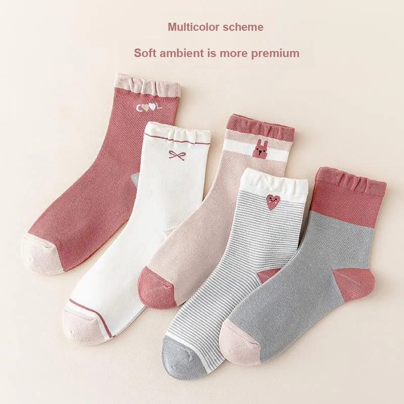 Lan Miao Mid Calf Socks Women's 7 Pack-8