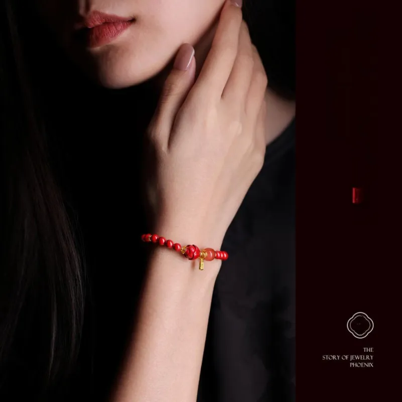 Phoenix Nirvana Reconstructed Cinnabar Bracelets Women's-3