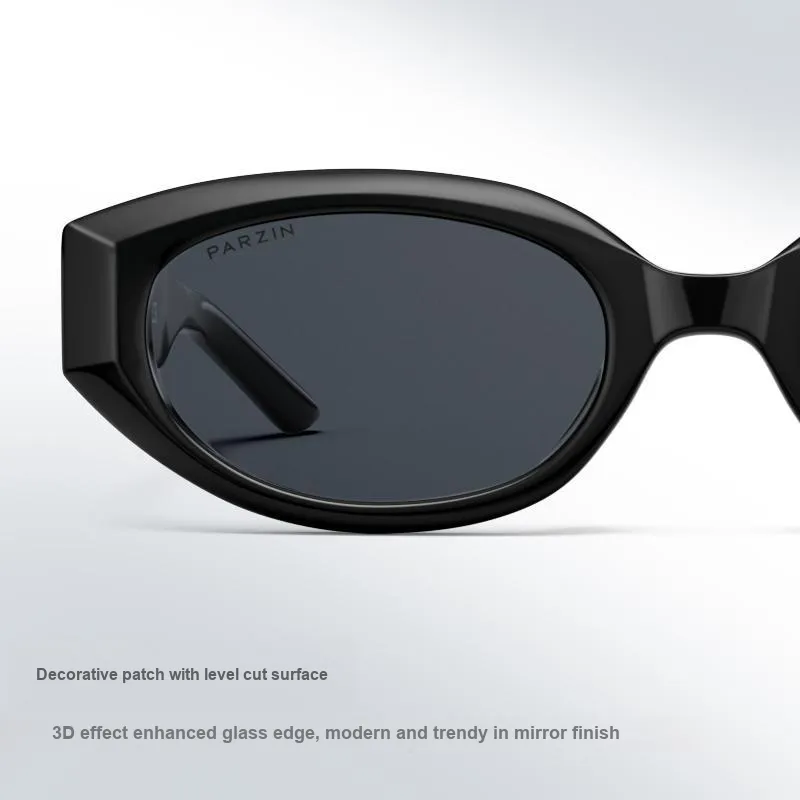 PARZIN TR/Memory Plastic Irregular Shape Sunglasses Unisex-2