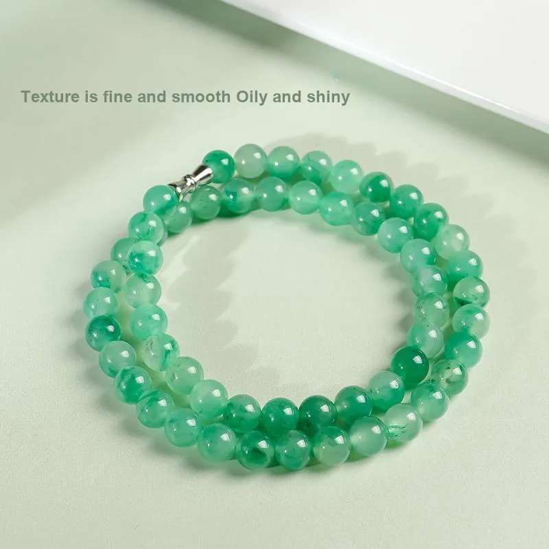 YINXIANGMOU African Emerald Jade Necklaces Women's-9