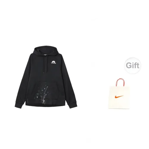 Nike Sweatshirts Unisex Black Sweatshirts+Gift Bag