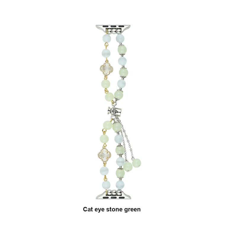 Vobafe Watch Band Apple Compatibility Cat's Eye Stone Material-1
