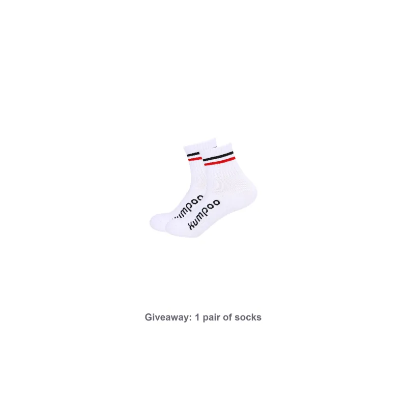 KUMPOO Badminton Shoes Unisex Low Top White/Blue-6