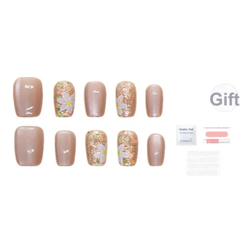 SEVERLAND False Nail Короткий Chasing Light Кошачий глаз Кристальный Блестки Цветочный Jump Цвет