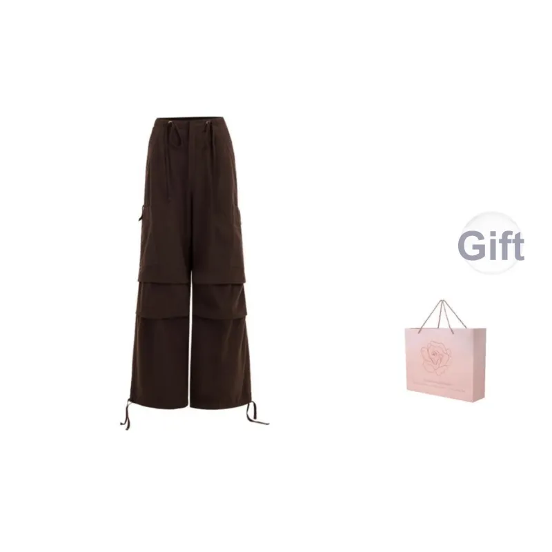 ZAZN Casual Pants Women's Dark Brown-7