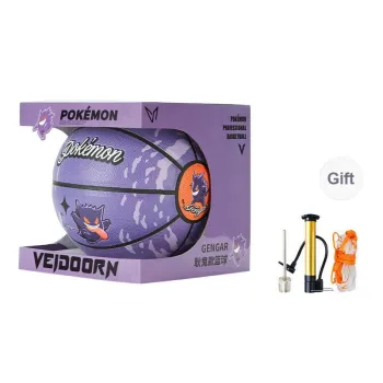 VEIDOORN x Pokemon PU Basketball Purple Size 7 Ball Street Training Competition Unisex