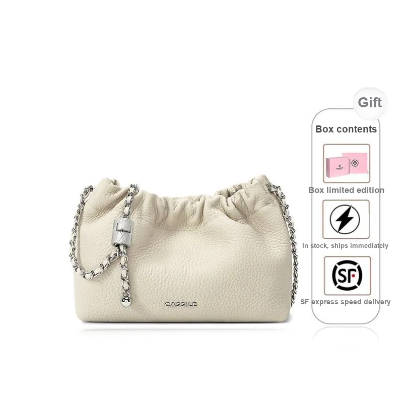 CASSILE Cow Leather Purse, Crossbody Bag, Small Bag, One Shoulder Bag Small Size Women's Multicolor-4