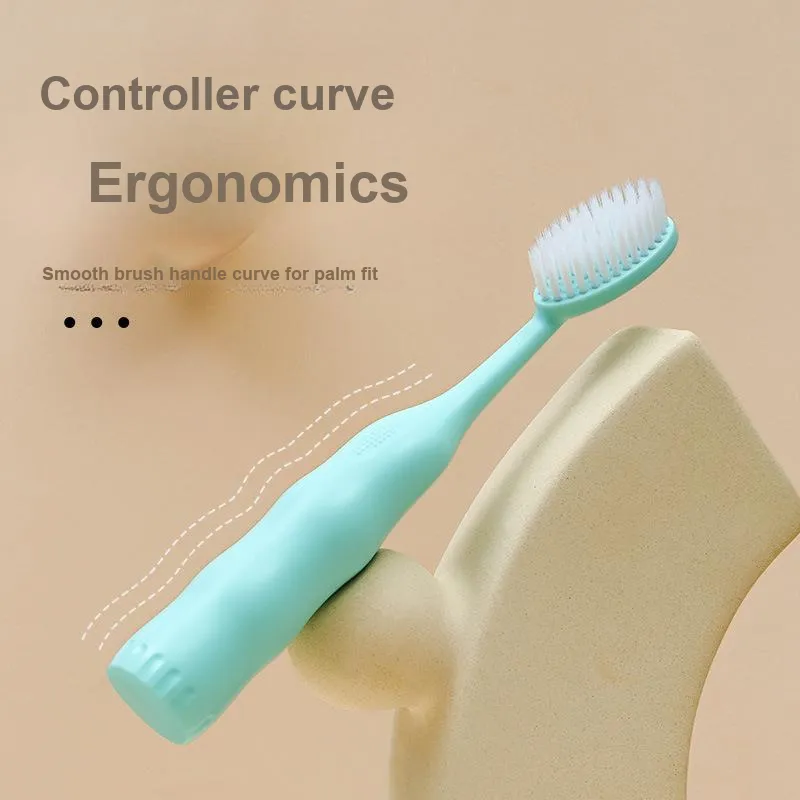 Love Of Wormwood Huge Adults Wide Tip Soft Bristles Toothbrushes Cleaning Gum Protection 2 Pcs Pack-8
