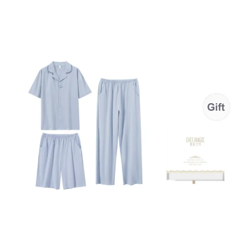 XIA.WA.ZHI.XIU Pajama Set Men's Three Piece Set-14