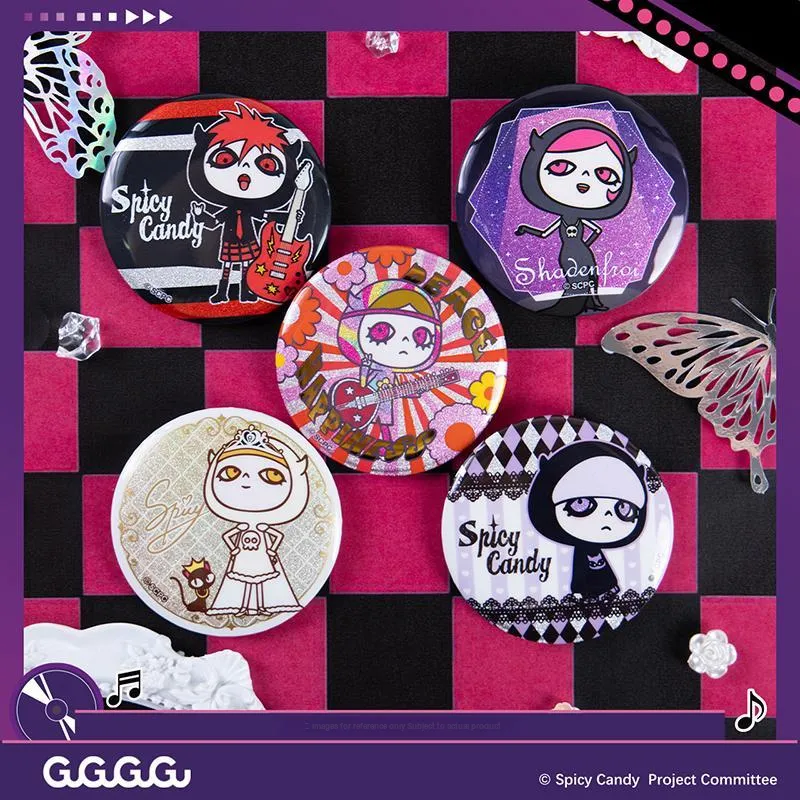 GuGuGuGu Spicy Candy Sweetheart Animation Tinplate Badges-5