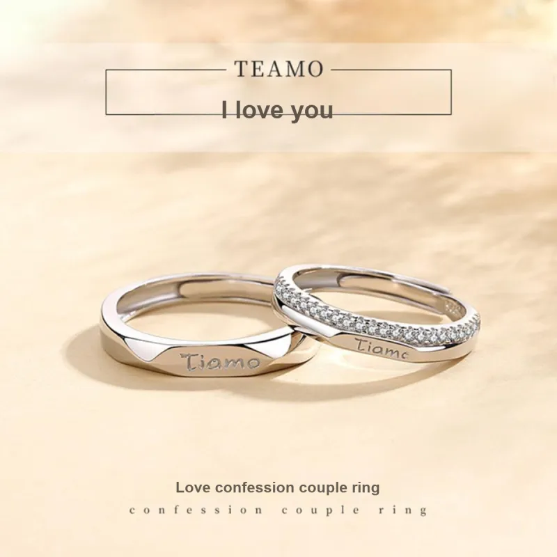 FBRUE 925 Sterling Silver Rings Unisex-4