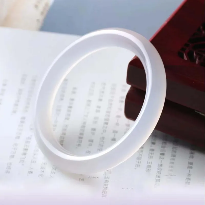 Yue Yuezi Chalcedony Jade Bangle BFF Style Women's-3