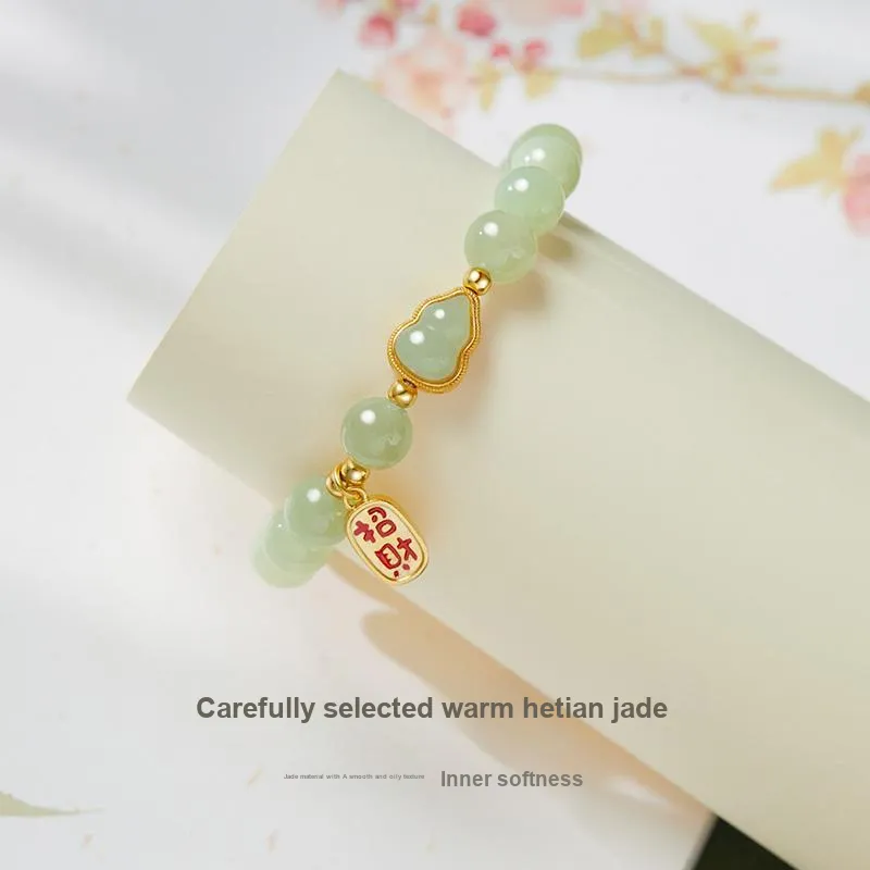 WINY Bracelets Pale Greenish White Jade Women's-4