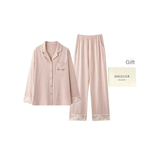 MIOJUER Пижамный комплект женский пыльно-розовый