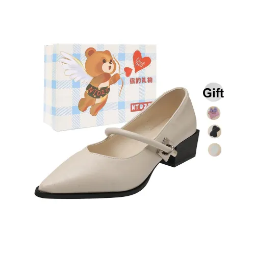 NTOZE Квадратный каблук Mary Jane Женские туфли