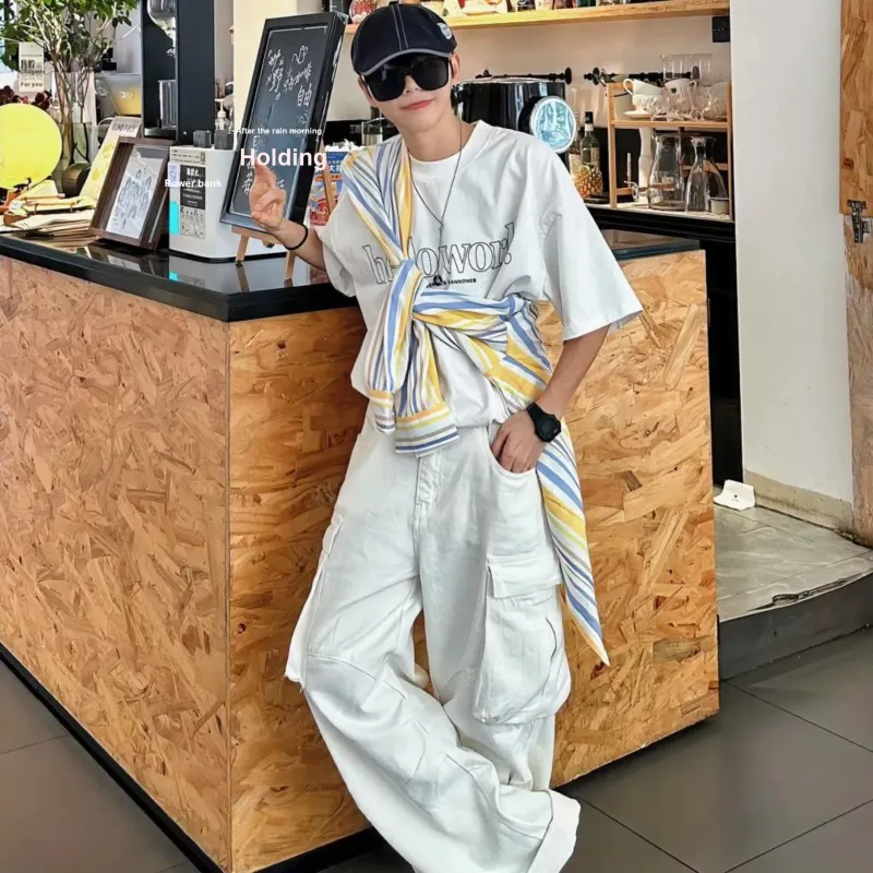 FRQ Jeans Unisex White-4