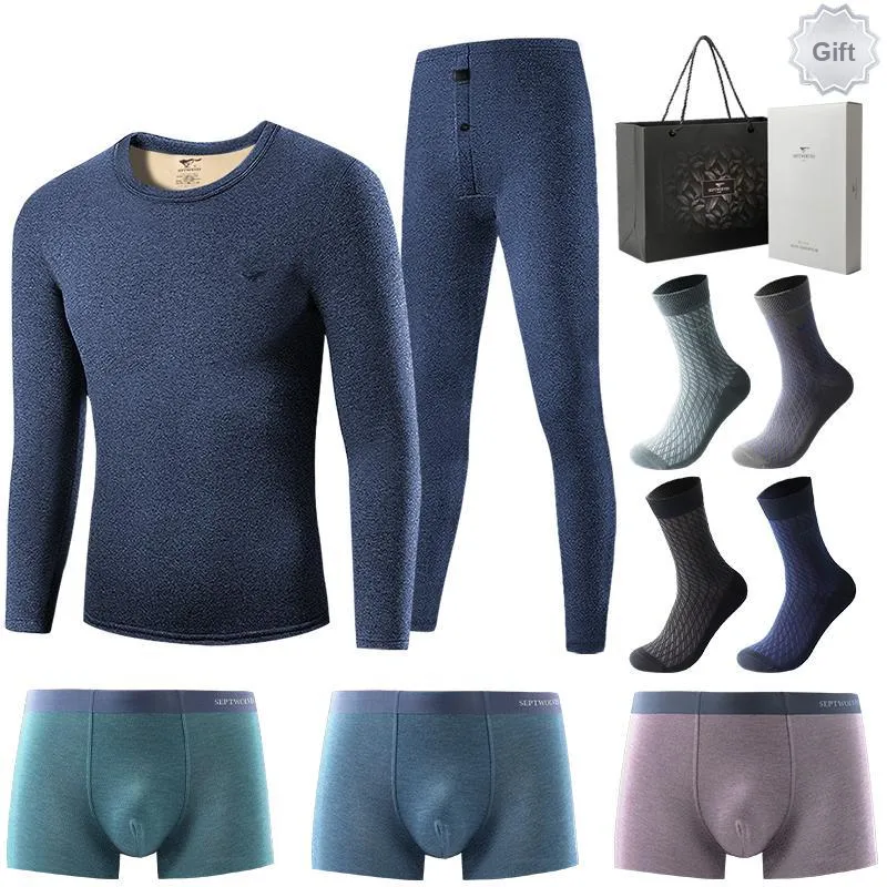 SEPTWOLVES Men Thermal Sets-6