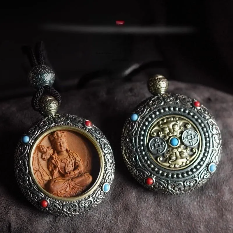 DALONG Old Mountain Sandalwood Pendants Unisex-6