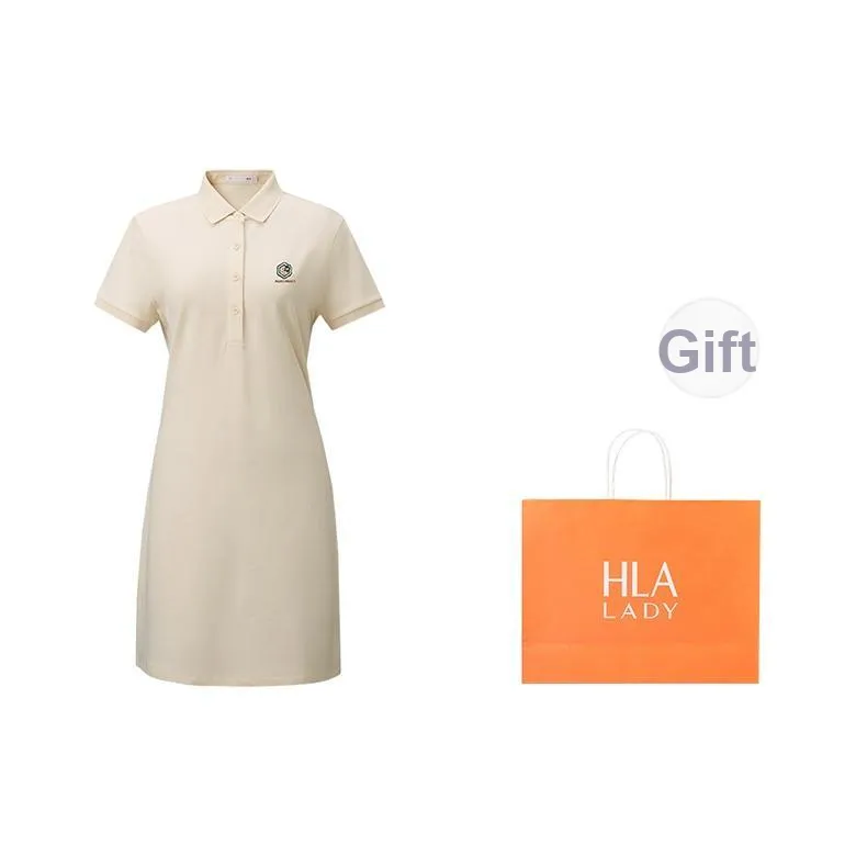 HLA Короткое платье с короткими рукавами женское