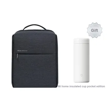 MI Polyester Laptop Backpack Large Size Unisex Dark Gray/Light Gray