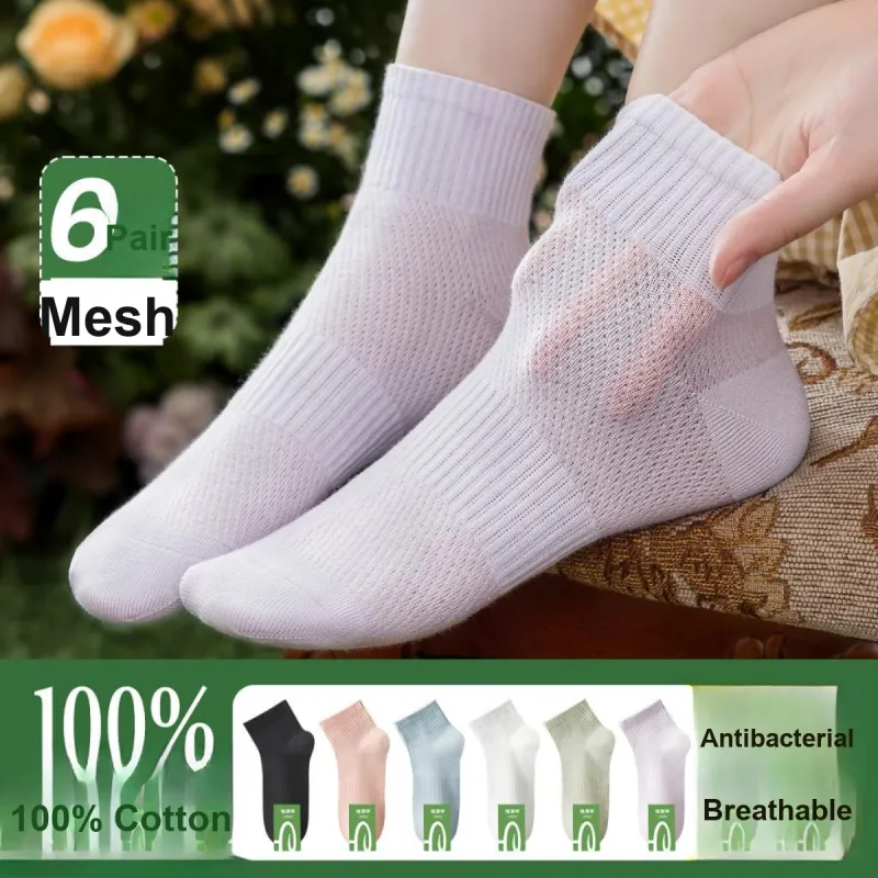 H YXIANG Ankle Socks Women's 6 Pack-1