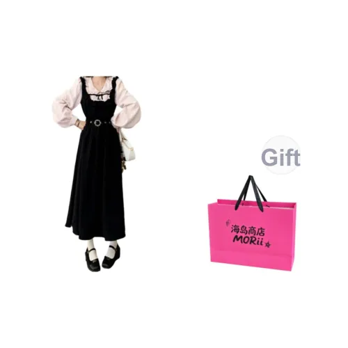 MORii Длинное платье с длинными рукавами женское