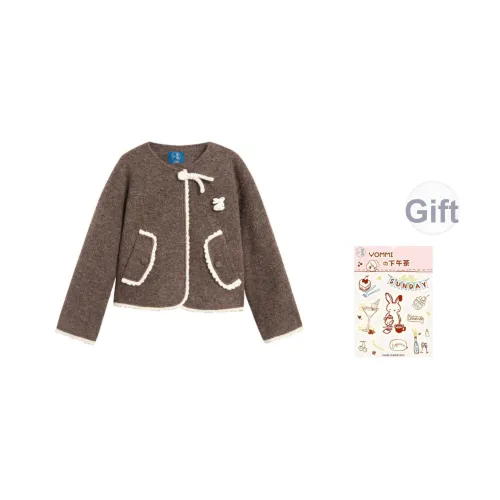 ZIHAN Каштаново-коричневый Женские Бархатные куртки