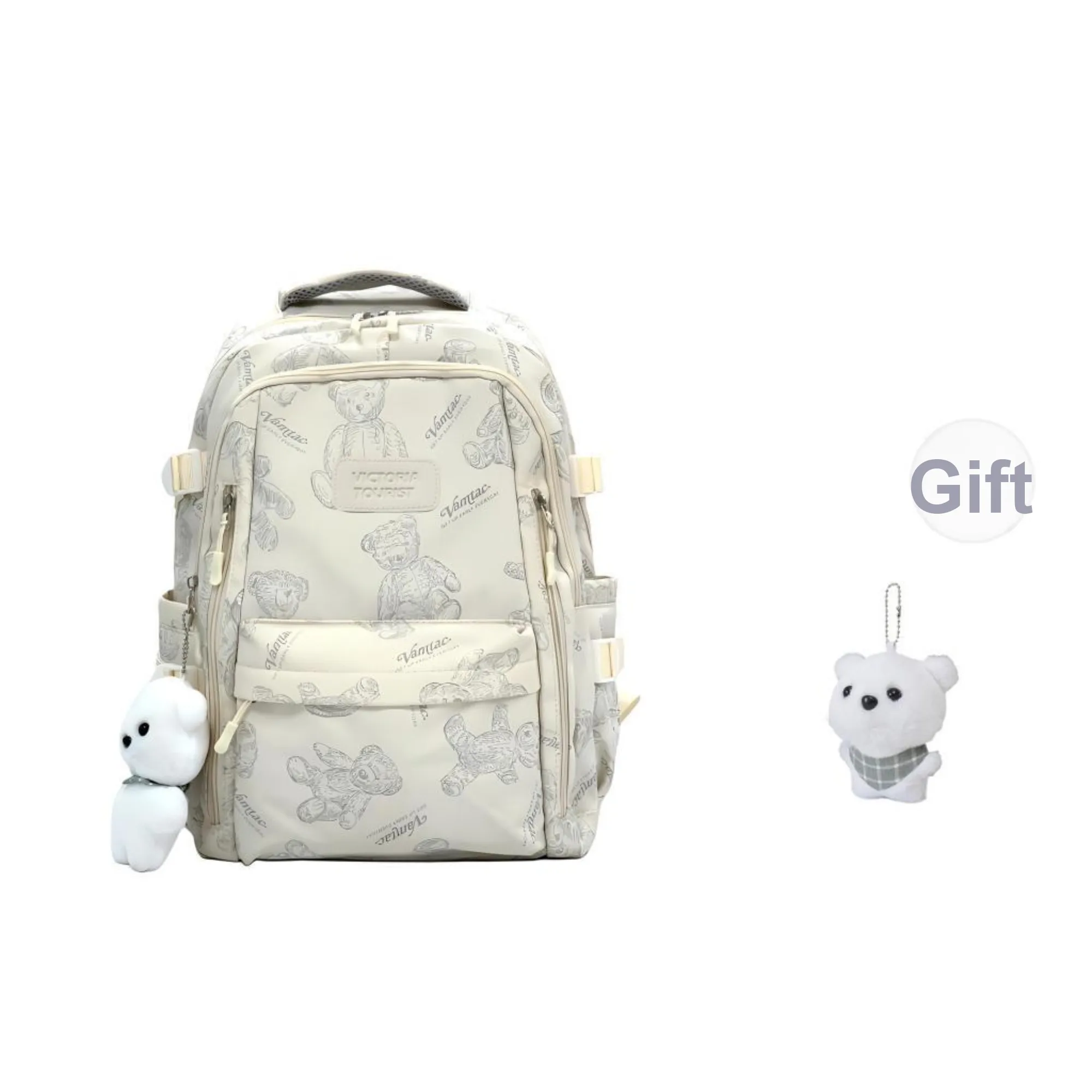 Victorian Traveler Nylon Backpack Regular Unisex Multicolor