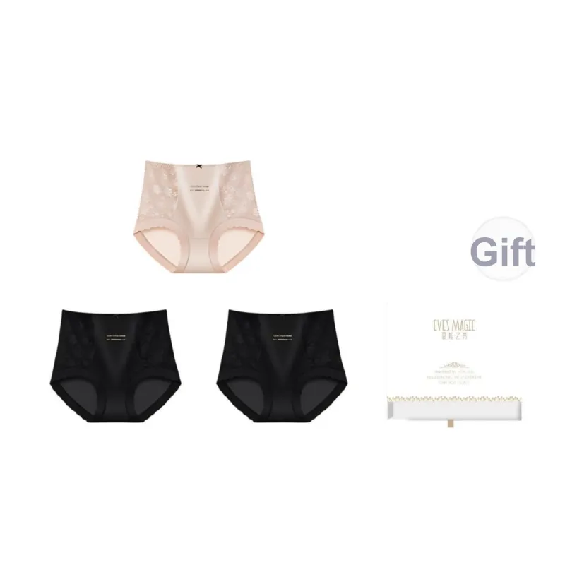 XIA.WA.ZHI.XIU Underpants Women's 3 Pack Gift Box Set-6