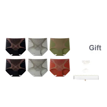 XIA.WA.ZHI.XIU Underpants Women's 6 Piece Gift Box Set