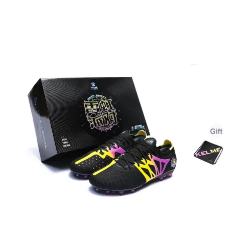 KELME MG MULTI Ground Искусственный шип Естественная трава Амортизация Поддержка Устойчивость к истиранию Футбольные бутсы Унисекс Черный