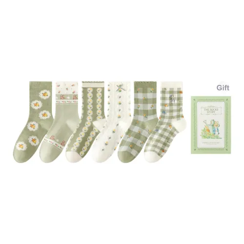 Caramella x Peter Rabbit Носки Crew Женские Коробка 6 пар