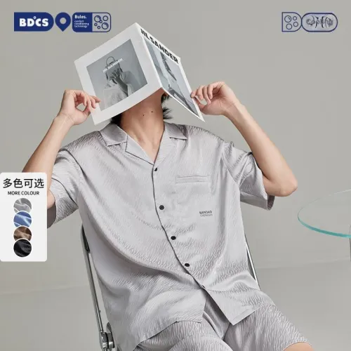 Peninsula City Pajama Set Men's Gift Box Set Gray White Multicolor