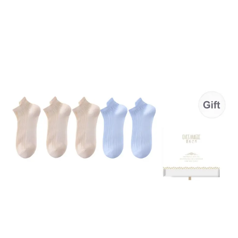 XIA.WA.ZHI.XIU Ankle Socks Women's Box 5 Pack-56