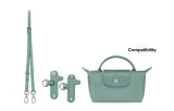 Adjustment Shoulder Strap 94-114cm+No Perforated (Lake Blue with Silver-Tone Buckle)
