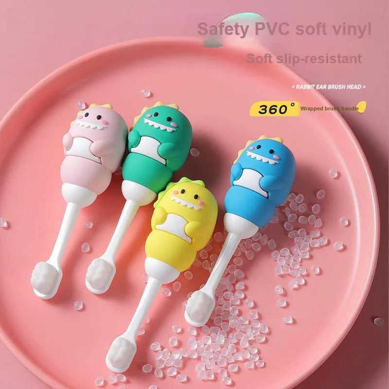 CHENYISHENG Cartoon Dinosaur 100-Bristle Toothbrush Cute Independent Packaging Soft Bristles Kids Compatibility-2