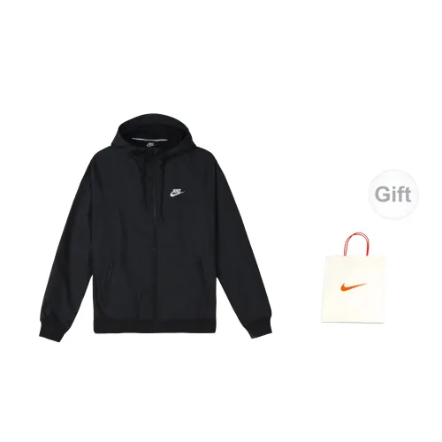 Nike Jackets Men Black+Gift Bag Set