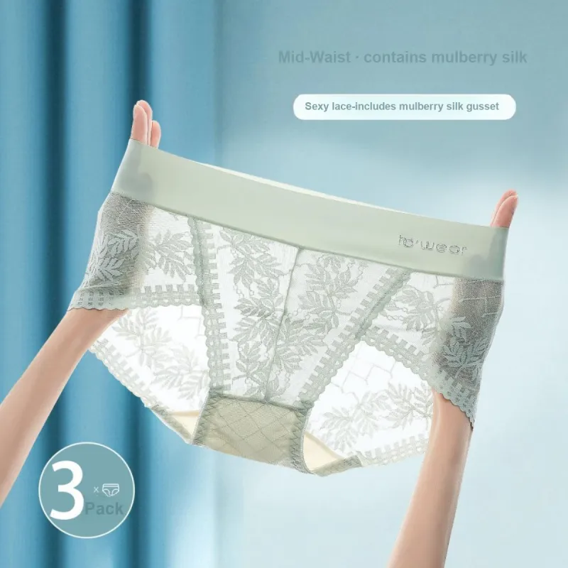 Red Bean Underpants Women's 3 Pack Mixed Color-3