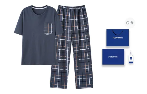 Floating light islands Men Pajama Sets