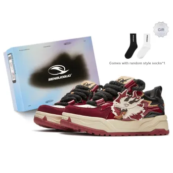 SENGUOGUO Lightweight Breathable Slip Resistant Low Top Skateboard Shoes Unisex