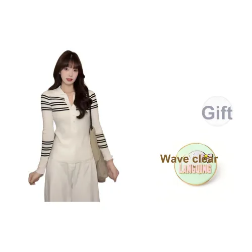 LANGQING Белый С подарками Wangqing Бренд Крючок и петля Женские Трикотаж