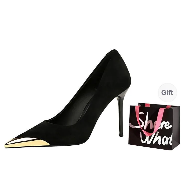 BIGTREE Slim Heel High Heels Women's-2