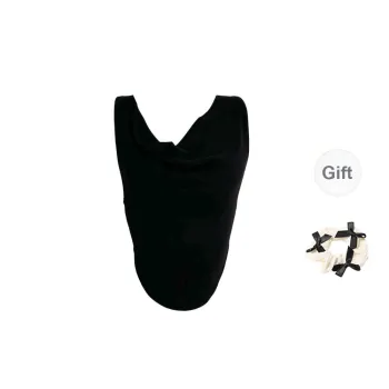 TORIGHT Tank Top Women's Black+Bowknot Hair Tie Comes With