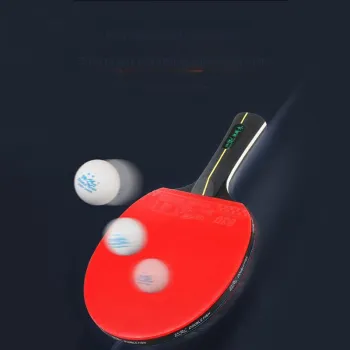 DOUBLEFISH Ping Pong Paddles Unisex Poplar Straight Grip