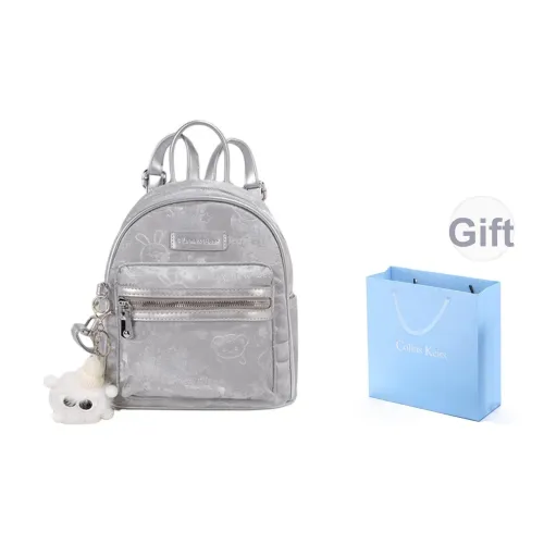 COLINS KEIRS Синтетическая кожа Повседневный Модный Рюкзак Для Коммутирования Рюкзак Стандартный Женская Серебряный