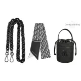 Resin Chain 100cm+Print Silk Scarf