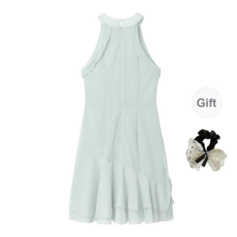 PAVEA Sleeveless Dress Women's Image Color+Hair Tie Included-1